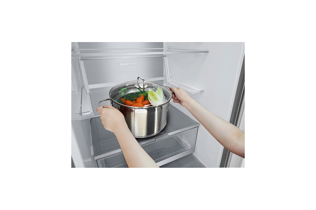 LG Combină frigorifică | 384 L | Compresor Centum System 20 ani Garanție | Clasa C | DoorCooling+™ | Metal Touch Display | ThinQ™, Details 8 image, GBB92STACP, thumbnail 10