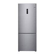 LG Combină frigorifică | 451 L | Compresor Smart Inverter 10 ani Garanție | Clasa E | DoorCooling™ | ThinQ™ | Gri metalizat, Front View, GBB566PZHMN, thumbnail 1