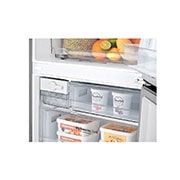 LG Combină frigorifică | 451 L | Compresor Smart Inverter 10 ani Garanție | Clasa E | DoorCooling™ | ThinQ™ | Gri metalizat, Detail View2, GBB566PZHMN, thumbnail 4