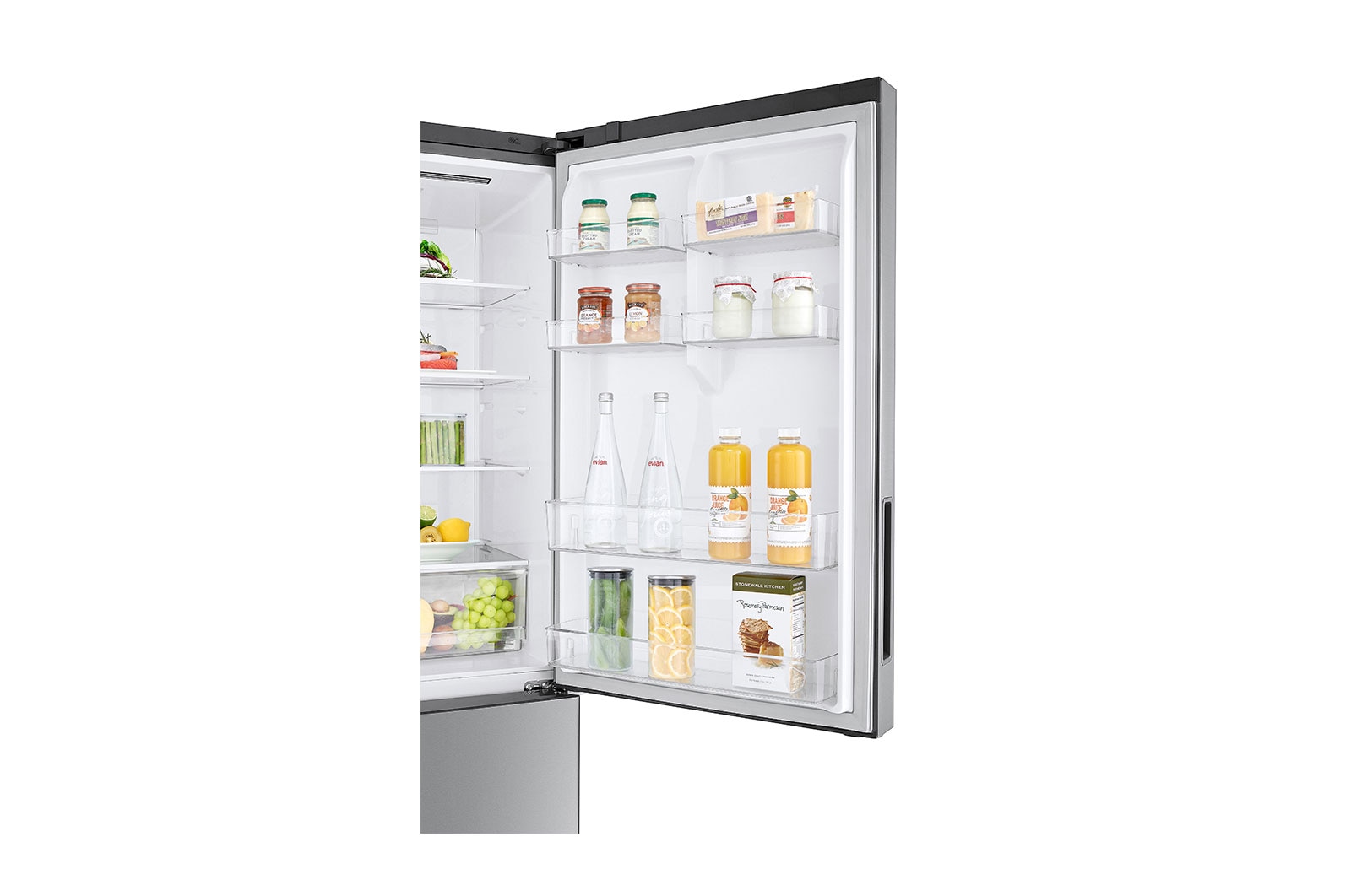 LG Combină frigorifică | 451 L | Compresor Smart Inverter 10 ani Garanție | Clasa E | DoorCooling™ | Wifi | Gri metalizat, Detail View4, GBB566PZHMN