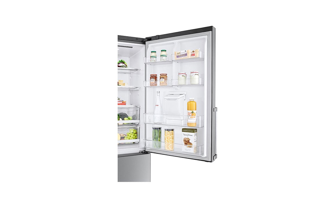 LG Combină frigorifică | 446 L | Compresor Smart Inverter 10 ani Garanție | Clasa E | DoorCooling™ | ThinQ™ | Gri metalizat, Detail7, GBF567PZCMB, thumbnail 10