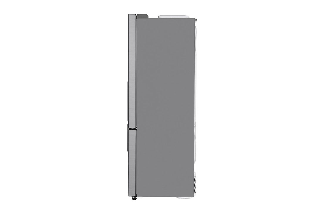 LG Combină frigorifică | 446 L | Compresor Smart Inverter 10 ani Garanție | Clasa E | DoorCooling™ | ThinQ™ | Gri metalizat, Side view, GBF567PZCMB, thumbnail 14