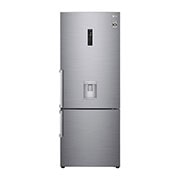 LG Combină frigorifică | 446 L | Compresor Smart Inverter 10 ani Garanție | Clasa E | DoorCooling™ | ThinQ™ | Gri metalizat, Front image, GBF567PZCMB, thumbnail 1