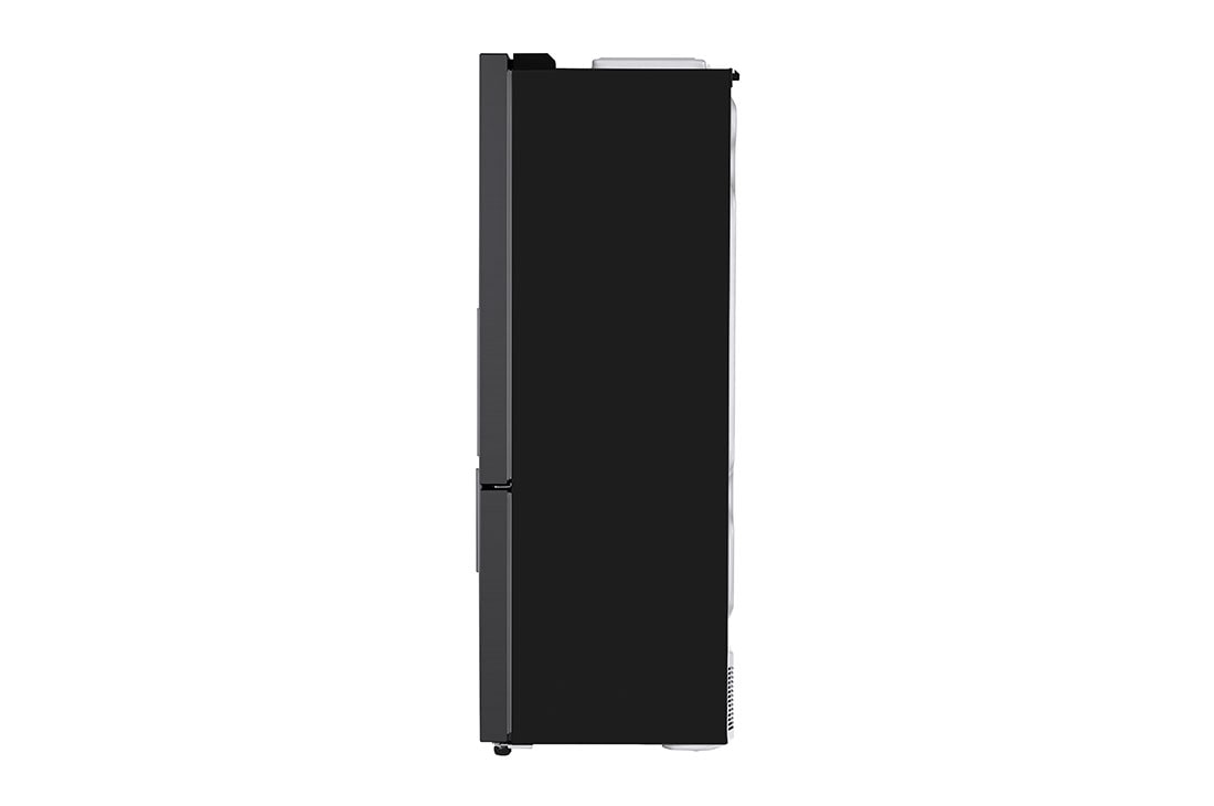 LG Combină frigorifică | 451 L | Total No Frost | Clasa E | Compresor Smart Inverter 10 ani Garanție | DoorCooling™ | ThinQ™ | Negru mat, side view, GBB569MCAMB, thumbnail 14