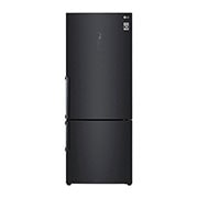 LG Combină frigorifică | 451 L | Total No Frost | Clasa E | Compresor Smart Inverter 10 ani Garanție | DoorCooling™ | ThinQ™ | Negru mat, Front view, GBB569MCAMB, thumbnail 1