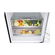 LG Combină frigorifică | 451 L | Total No Frost | Clasa E | Compresor Smart Inverter 10 ani Garanție | DoorCooling™ | ThinQ™ | Negru mat, Detail view1, GBB569MCAMB, thumbnail 4