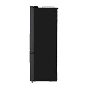 LG Combină frigorifică | 451 L | Total No Frost | Clasa E | Compresor Smart Inverter 10 ani Garanție | DoorCooling™ | ThinQ™ | Negru mat, side view, GBB569MCAMB, thumbnail 14