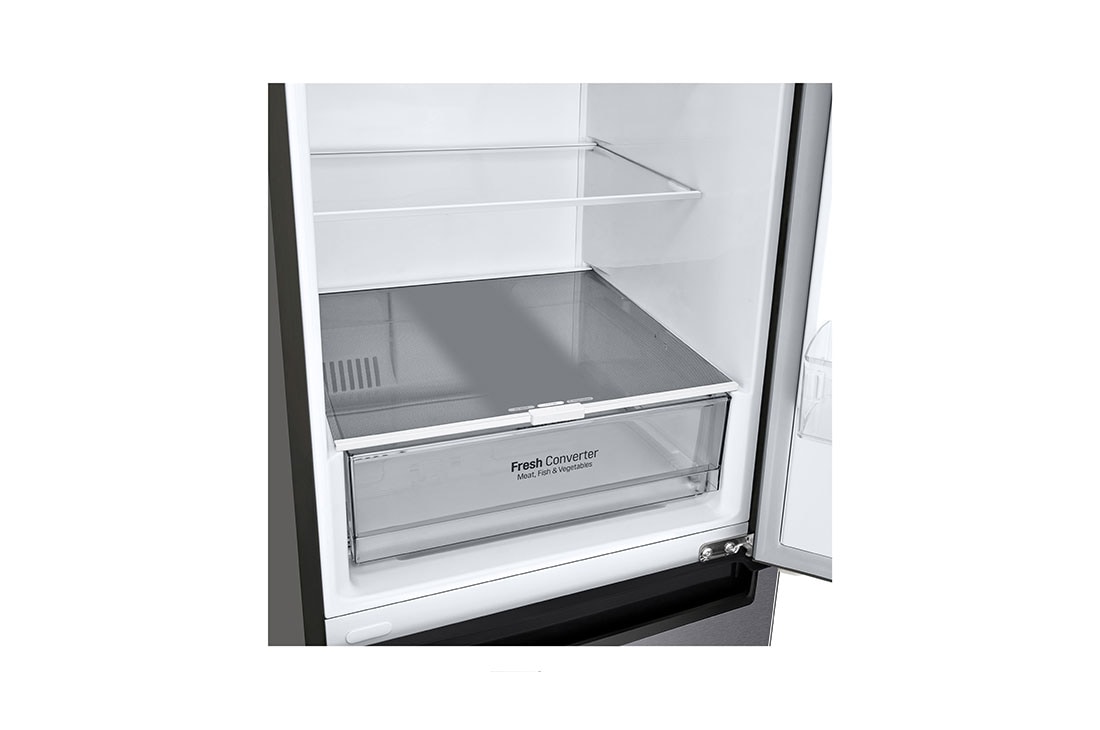 LG Combină frigorifică | Clasa D | 384 L | Compresor Smart Inverter | DoorCooling™ | LINEARCooling™ | Grafit Inchis, detail image, GBP62DSSGR, thumbnail 5