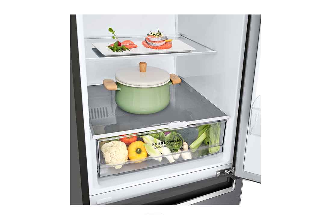 LG Combină Frigorifică LG | Clasa D | 341 L | Compresor Smart Inverter | Door Cooling™ | Multi-Flow , detail image, GBP61DSPGN, thumbnail 3