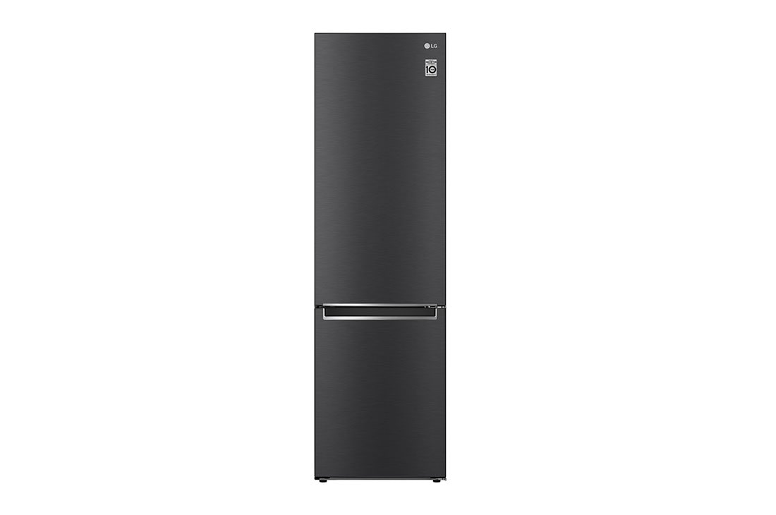 LG Combină frigorifică | Clasa D | 384 L | Compresor Smart Inverter | NatureFRESH™ | Negru, front image-GBB72MCVGN, GBB72MCVGN