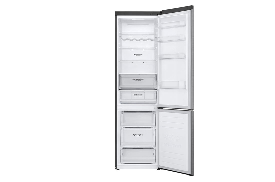 LG Combină frigorifică | Clasa D | 384 L | Compresor Smart Inverter 10 ani garanție | DoorCooling™ | LINEARCooling™ | SmartDiagnosis™ | Argintiu, GBB62PZFGN, GBB62PZFGN, thumbnail 3