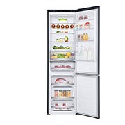 LG Combină frigorifică | Clasa D | 384 L |  Compresor Smart Inverter 10 ani garanție | Door Cooling™ | SmartDiagnosis™ | Negru mat, FrontAllOpen_Food image-GBB72MCEGN, GBB72MCEGN, thumbnail 3