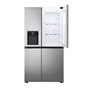 LG Frigider Side by Side cu Door-in-Door™ | 635 L | Total No Frost | Clasa E | DoorCooling™ | ThinQ™ | Argintiu, vedere dozator, GSJV71PZTE, thumbnail 9
