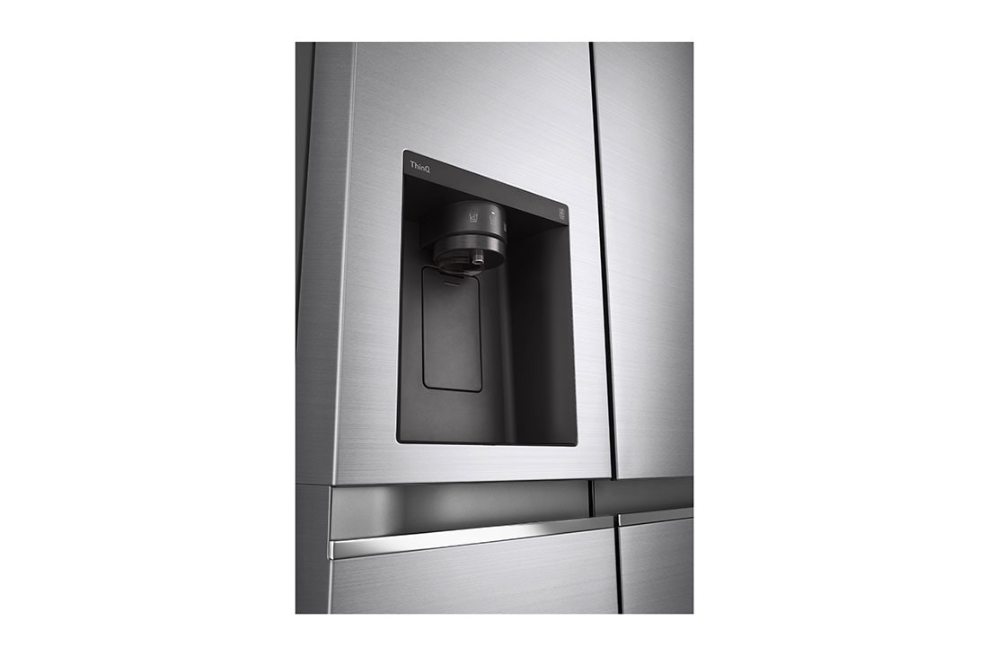 LG Side by Side LG, 635 L,  LINEARCooling™, DoorCooling+™, ThinQ™, vedere cu dozatorul 2, GSLV70PZTE, thumbnail 6