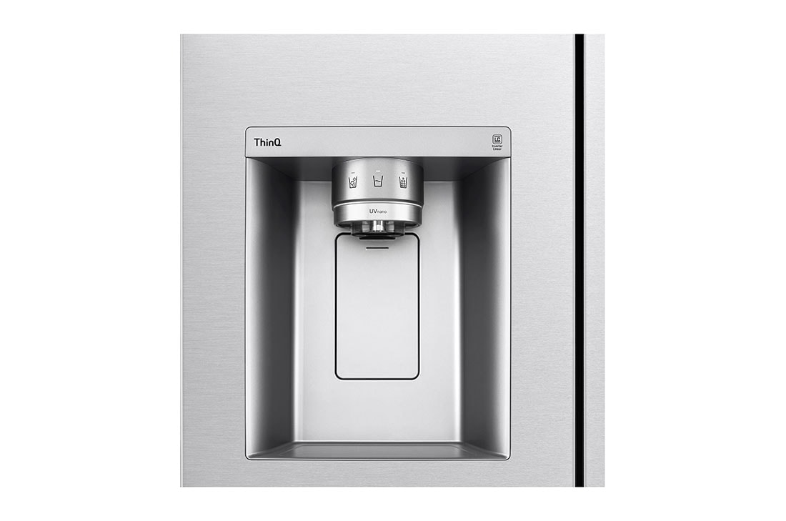 LG Side by Side LG, Door-in-Door™, 635, LINEARCooling™, DoorCooling+™, UVnano™, FRESHBalancer™, vedere laterală în partea stângă, GSJV91BSAE, thumbnail 12
