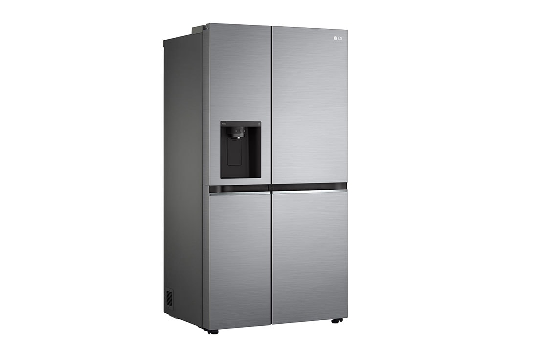 LG Frigider Side by Side | 635 L | Total No Frost | Clasa E | LINEARCooling™ | DoorCooling™  | ThinQ™, vedere frontală deschisă cu mâncăruri, GSLV71PZTE, thumbnail 11