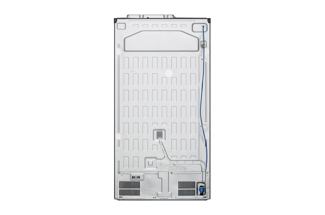 LG Frigider LG | Door-in-Door™ | InstaView™| Clasa F | 635 L | LINEARCooling™ | Door Cooling™ | SmartDiagnosis™ | UVnano™ | Compresor Inverter Linear, vedere posterioară, GSXV91MCAF, thumbnail 15