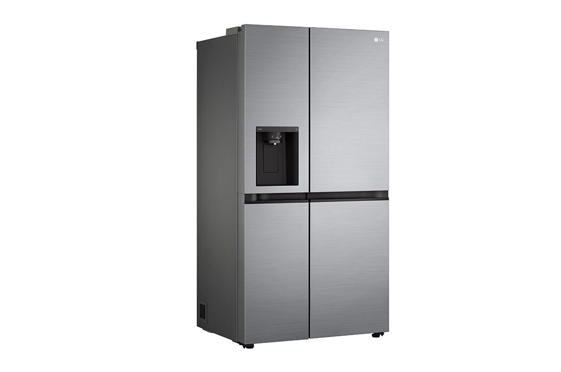 LG Frigider Side by Side | 635 L | Clasa F |  Compresor Inverter Inteligent 10 ani garantie | Smart Diagnosis™ | Multi Air Flow, vedere laterală în partea stângă, GSLV51PZXM, thumbnail 10