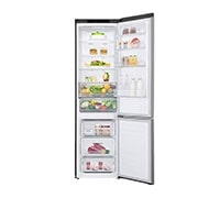 LG Combină frigorifică | Clasa C | 384 L | Compresor Smart Inverter 10 ani garantie | FRESHConverter™, Argintiu, FrontAllOpen Food image, GBP62PZNCN1, thumbnail 2