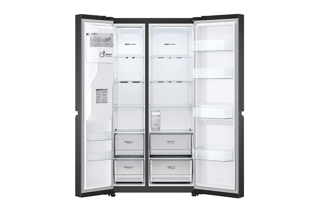 LG Side by Side LG, 635L, Compresor Linear Inverter, DoorCooling+™, FrontOpen, GSLV71MCTD, thumbnail 8