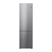 LG Combina frigorifica, 384 L, Full No Frost, Compresor Linear Inverter, Display cu LED Interior, Clasa A, 203 cm, Argintiu, front image, GBP62PZNAC, thumbnail 1