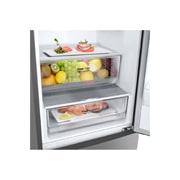 LG Combina frigorifica, 384 L, Full No Frost, Compresor Linear Inverter, Display cu LED Interior, Clasa A, 203 cm, Argintiu, Drawer Food1, GBP62PZNAC, thumbnail 4