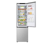 LG Combina Frigorifica LG, 387L, No Frost, Compresor Smart Inverter,  Display cu LED Interior, Clasa D, Front Open with food, GBV7280DMB, thumbnail 2