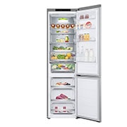 LG Combina Frigorifica LG, 387L, No Frost, Compresor Smart Inverter,  Display cu LED Interior, Clasa D, FrontAllOpen without food, GBV7280DMB, thumbnail 3