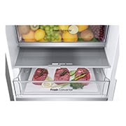 LG Combina Frigorifica LG, 387L, No Frost, Compresor Smart Inverter,  Display cu LED Interior, Clasa D, Duct view with food, GBV7280DMB, thumbnail 7
