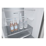 LG Combina Frigorifica LG, 387L, No Frost, Compresor Smart Inverter,  Display cu LED Interior, Clasa D, Drawer with bottels, GBV7280DMB, thumbnail 8