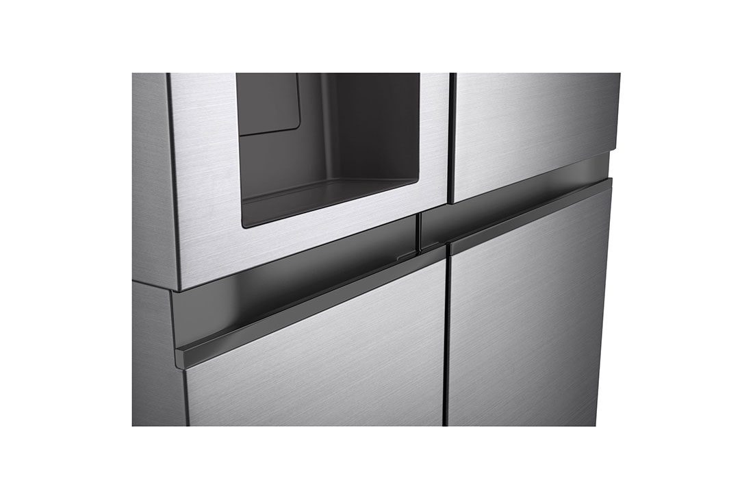 LG Frigider Side by Side, 635L, No Frost, Compresor Linear Inverter, Multi-Air Flow, detailed image, GSLV51PZXE, thumbnail 7