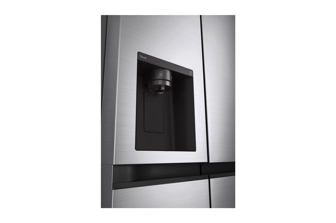 LG Frigider Side by Side, 635L, Compresor Linear Inverter, DoorCooling+™, Dispenser1, GSLV50PZXE, thumbnail 5