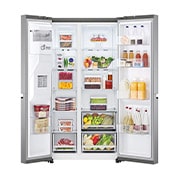 LG Frigider Side by Side, 635L, Compresor Linear Inverter, DoorCooling+™, FrontOpen, GSLV50PZXE, thumbnail 2
