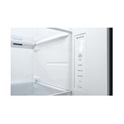 LG Frigider Side by Side, 635L, Compresor Linear Inverter, DoorCooling+™, Dispenser3, GSLV50PZXE, thumbnail 6
