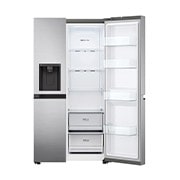 LG Frigider Side by Side, 635L, Compresor Linear Inverter, DoorCooling+™, FrontRightOpen_Food, GSLV50PZXE, thumbnail 9