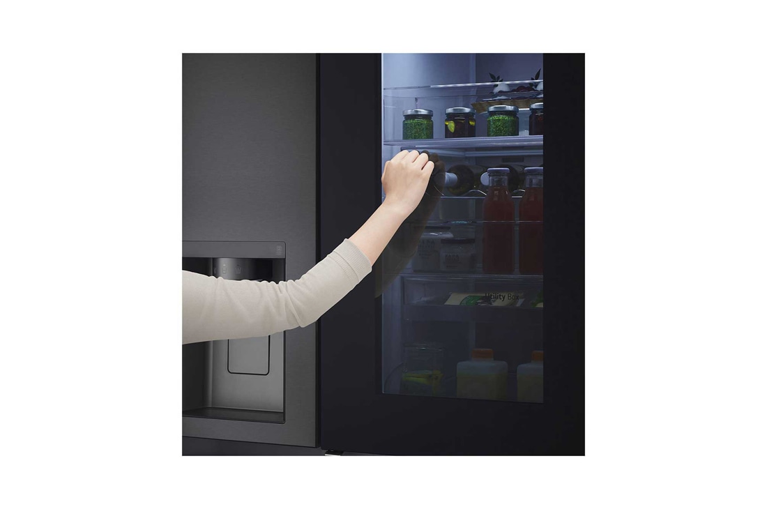 LG Frigider Side by Side cu Instaview, 635L, Compresor Linear Inverter, WI-FI, Detail 1, GSXV91MCAE, thumbnail 6