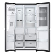 LG Frigider Side by Side cu Instaview, 635L, Compresor Linear Inverter, WI-FI, Front open image, GSXV91MCAE, thumbnail 5