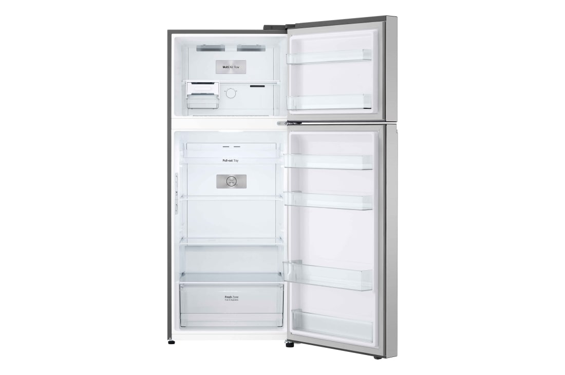 LG Frigider LG, 395L, Compresor Smart Inverter, Door Cooling+, vedere frontală deschisă, GTBV36PZGKD, thumbnail 9