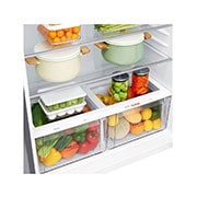 LG Frigider LG, 592 L, No Frost, Compresor Smart Inverter, WI-FI, Bottom view with food, GTF916PZPED, thumbnail 4