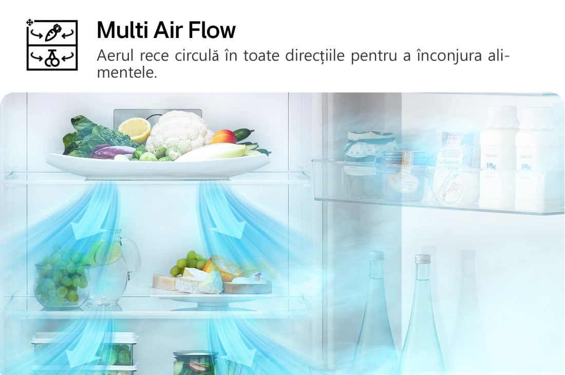 LG Frigider LG, 217 L, No Frost, Compresor Smart Inverter, Multi-Air Flow, GTBV22PYGKD, thumbnail 16