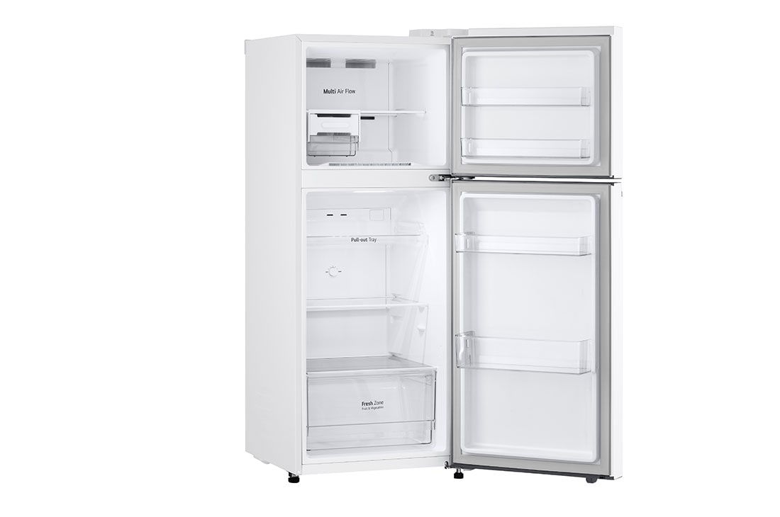 LG Frigider LG, 217 L, No Frost, Compresor Smart Inverter, Multi-Air Flow, Left side all door open, GTBV22SWGKD, thumbnail 9