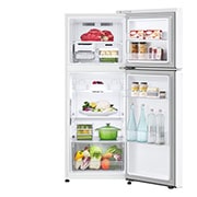 LG Frigider LG, 217 L, No Frost, Compresor Smart Inverter, Multi-Air Flow, Front all door open with food, GTBV22SWGKD, thumbnail 2