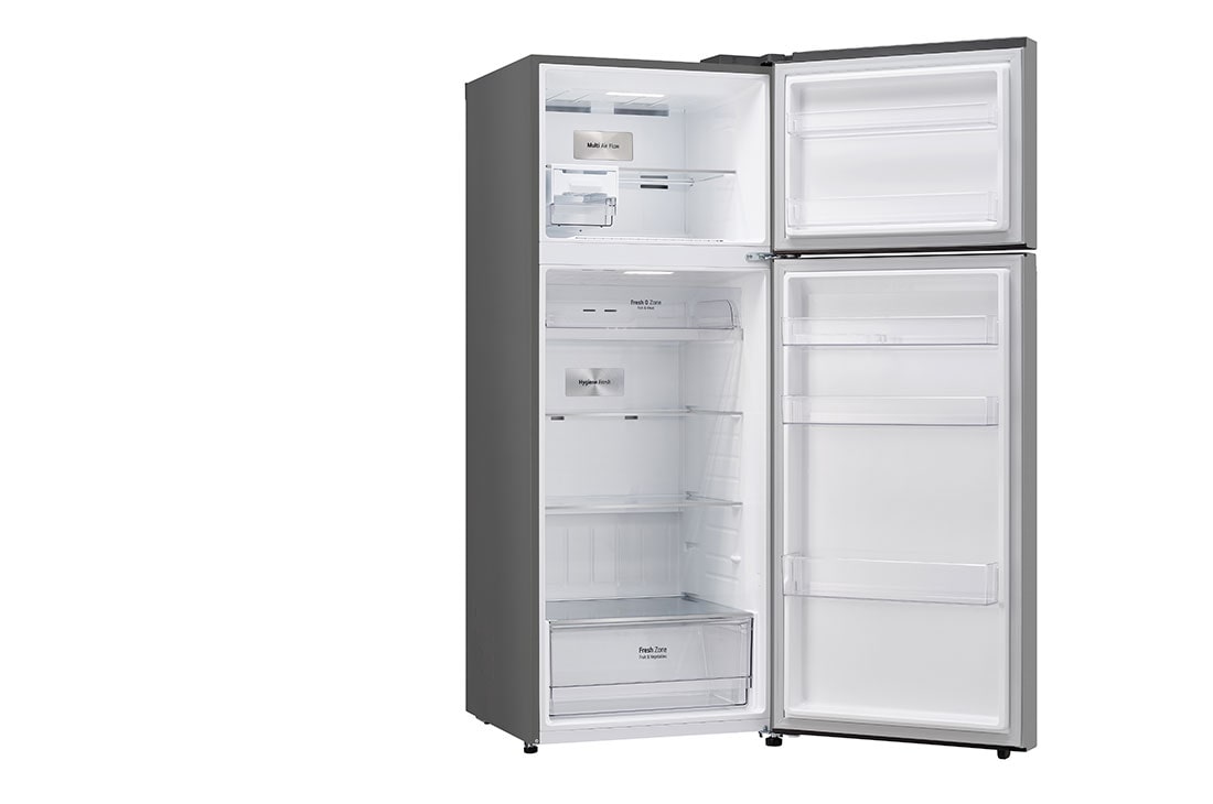 LG Frigider LG, 461L, No Frost, Compresor Smart Inverter, Multi-Air Flow, WI-FI, Left side all door open view, GTBV44PYBKD, thumbnail 10