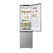 LG Combină Frigorifică LG, 386L, No Frost, Compresor Smart Inverter, Door Cooling™, open door with food , GBF3202DPY, thumbnail 4