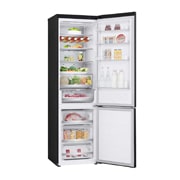 LG Combină Frigorifică LG, 387L, No Frost, Compresor Smart Inverter, Wi-Fi, LeftSideOpen view with food, GBV7270DEV, thumbnail 10