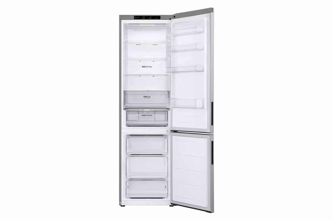 LG Combină Frigorifică LG, 387L, No Frost, Compresor Smart Inverter,  Door Cooling+™ , open door without food , GBV22NCCPY, thumbnail 3