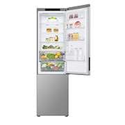 LG Combină Frigorifică LG, 387L, No Frost, Compresor Smart Inverter,  Door Cooling+™ , open door with food , GBV22NCCPY, thumbnail 4