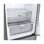 LG Combină Frigorifică LG, 387L, No Frost, Compresor Smart Inverter,  Door Cooling+™ , open door with food, GBV22NCCPY, thumbnail 9