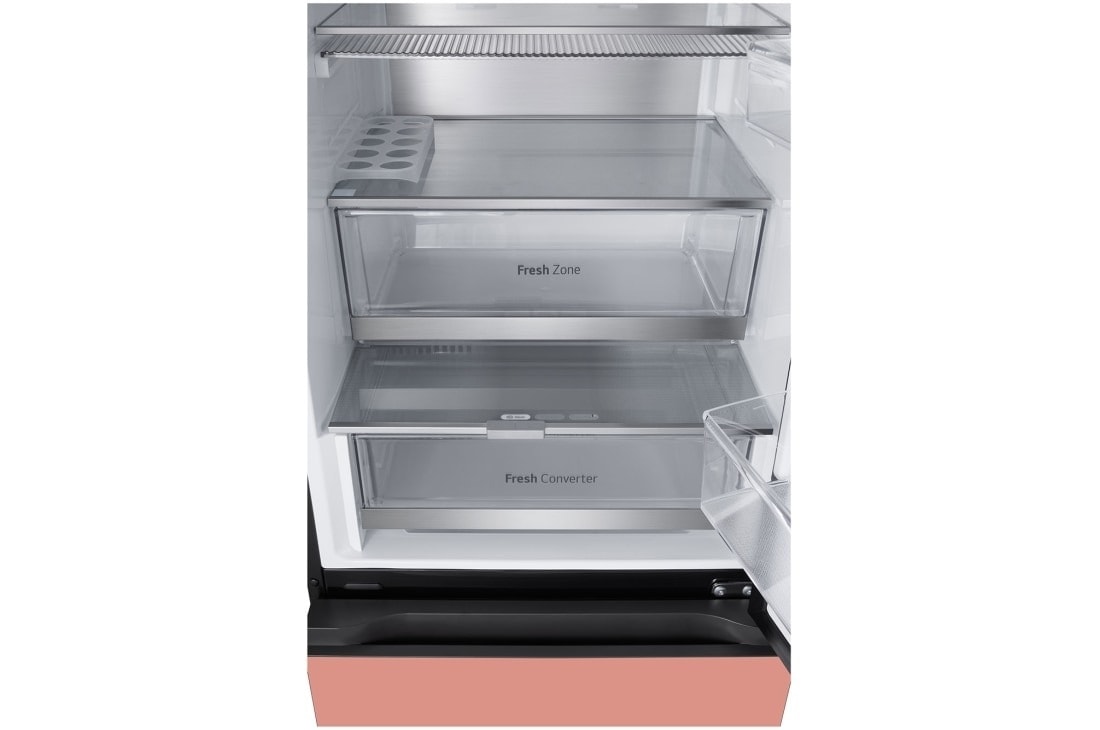 LG Frigider LG MoodUP™ cu InstaView , 352L, Compresor Smart Inverter, Wi-Fi, Linear Cooling™ , bottom inside view, GBG719MDNN, thumbnail 8