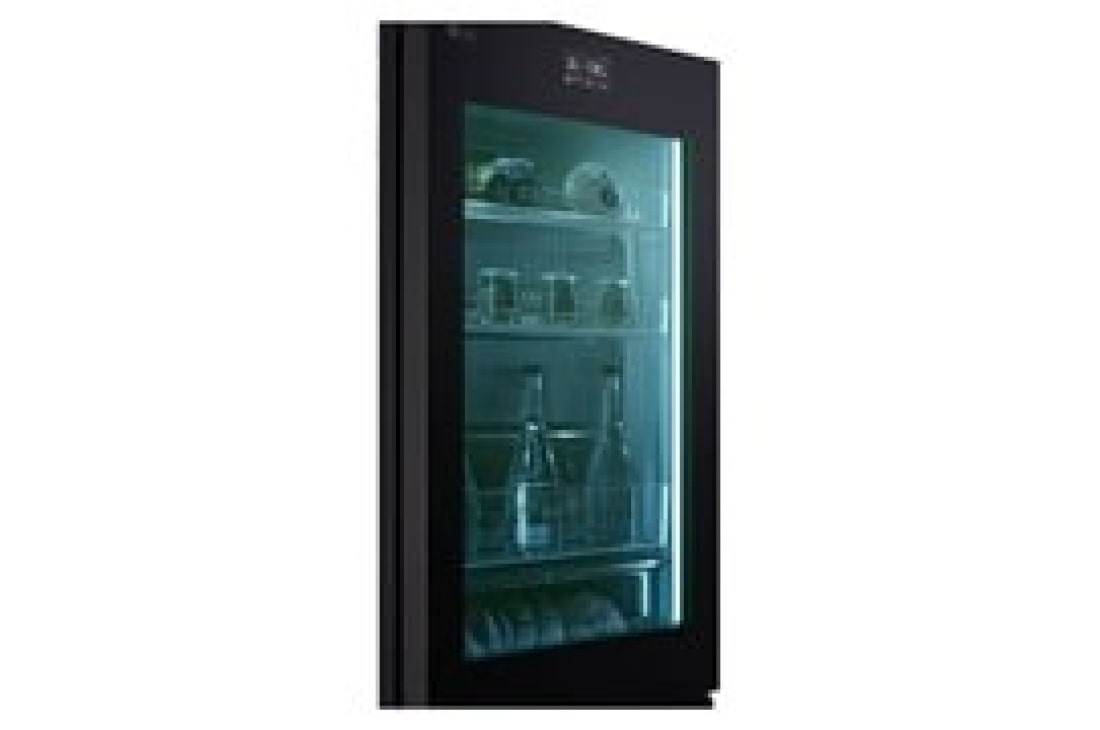 LG Frigider LG MoodUP™ cu InstaView , 352L, Compresor Smart Inverter, Wi-Fi, Linear Cooling™ , top side cloosure view, GBG719MDNN, thumbnail 9